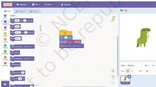 Select your Sprite, and drag the code blocks on to your window to have it follow your instructions