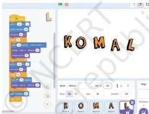 You can do animation on Scratch too; the letters are animated in this window