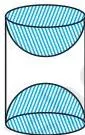 9. A wooden article was made by scooping out a hemisphere from each end of a solid cylinder, as shown in Fig. 12.11.