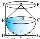 Example 7 : A solid toy is in the form of a hemisphere surmounted by a right circular cone.