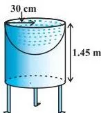 Solution : Let $h$ be height of the cylinder, and $r$ the common radius of the cylinder and hemisphere.