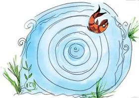 Try to use a square and a triangle to draw a fish.
