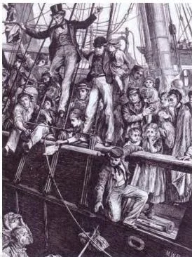Nearly 50 million people emigrated from Europe to America and Australia in the nineteenth century.