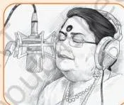 Portraits of four celebrated singers Usha Uthup, Teejan Bai, Kumar Gandharv and D K Pattammal, whose unconventional voices made them special