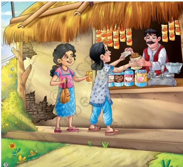 One day Anju and Farida went to the market.