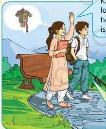 Anu and Kabir were playing in the park when they saw their neighbour, Geeta Aunty, getting out of a taxi.