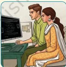 Maa is usually back by the time we return home from school.