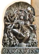 Sanskrit verse from Bharata's Natyashastra displayed in the textbook, introducing the idea that a play succeeds when feelings and states of mind are created