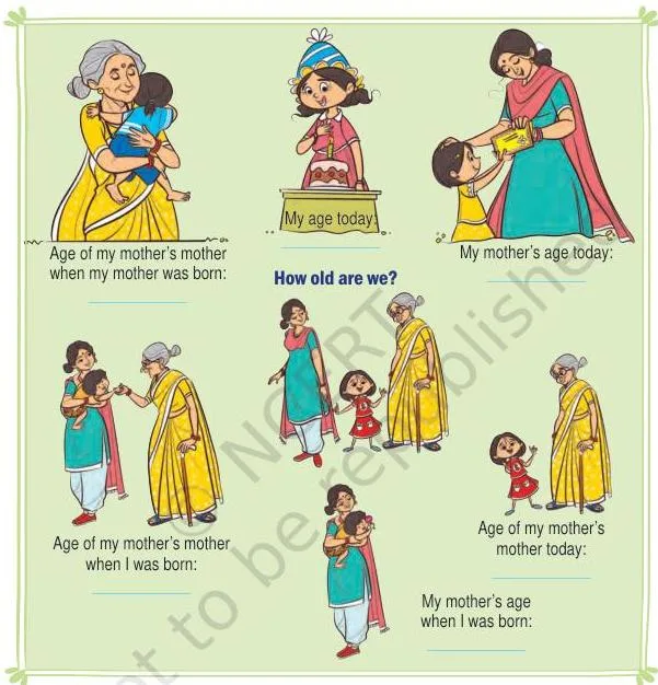 Talk to your mother and find the following.