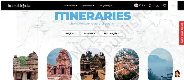 The Incredible India campaign image encouraging travellers from India and abroad to explore the country's tourist destinations