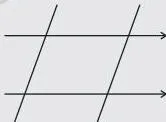 These four lines enclose a quadrilateral. This is made up of two pairs of parallel lines (Fig 3.11).