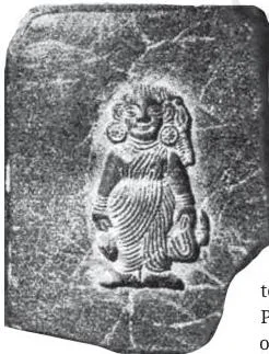 Stone relief of a woman in a sari from Vaishali (today in Bihar)
