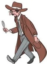 Illustration of Detective Shankar following a suspect through dimly lit lanes, tied to the Vitamin-M Class 9 vocabulary exercise on movement and sound words