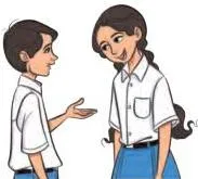 Dialogue panel with Priya replying Yes, I do to Arvind’s question in the Vitamin-M Class 9 reported speech exercise