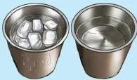 Take a steel glass.