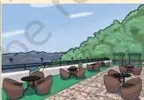 A roadside tea stall growing into a café and then a restaurant in scenic surroundings, showing how value is added to a service at every step