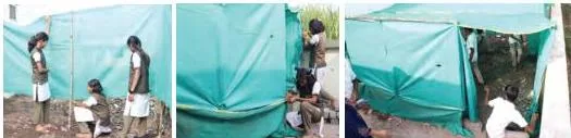 Installing the green shade-net
