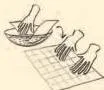 Step 1: Mark 3 × 3 cm squares on the paper.